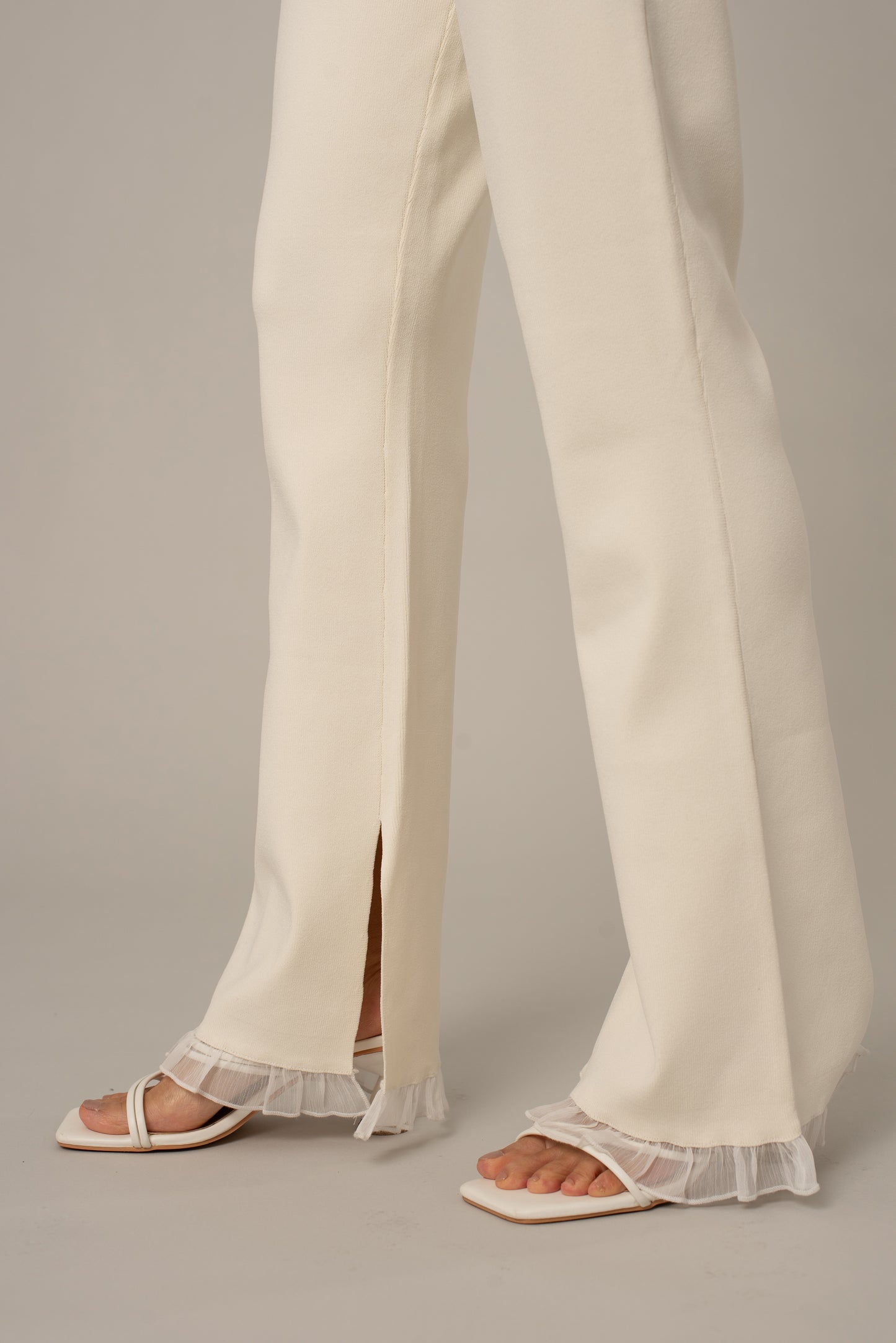 aurea white swan pants, detail, clothes for athletic women