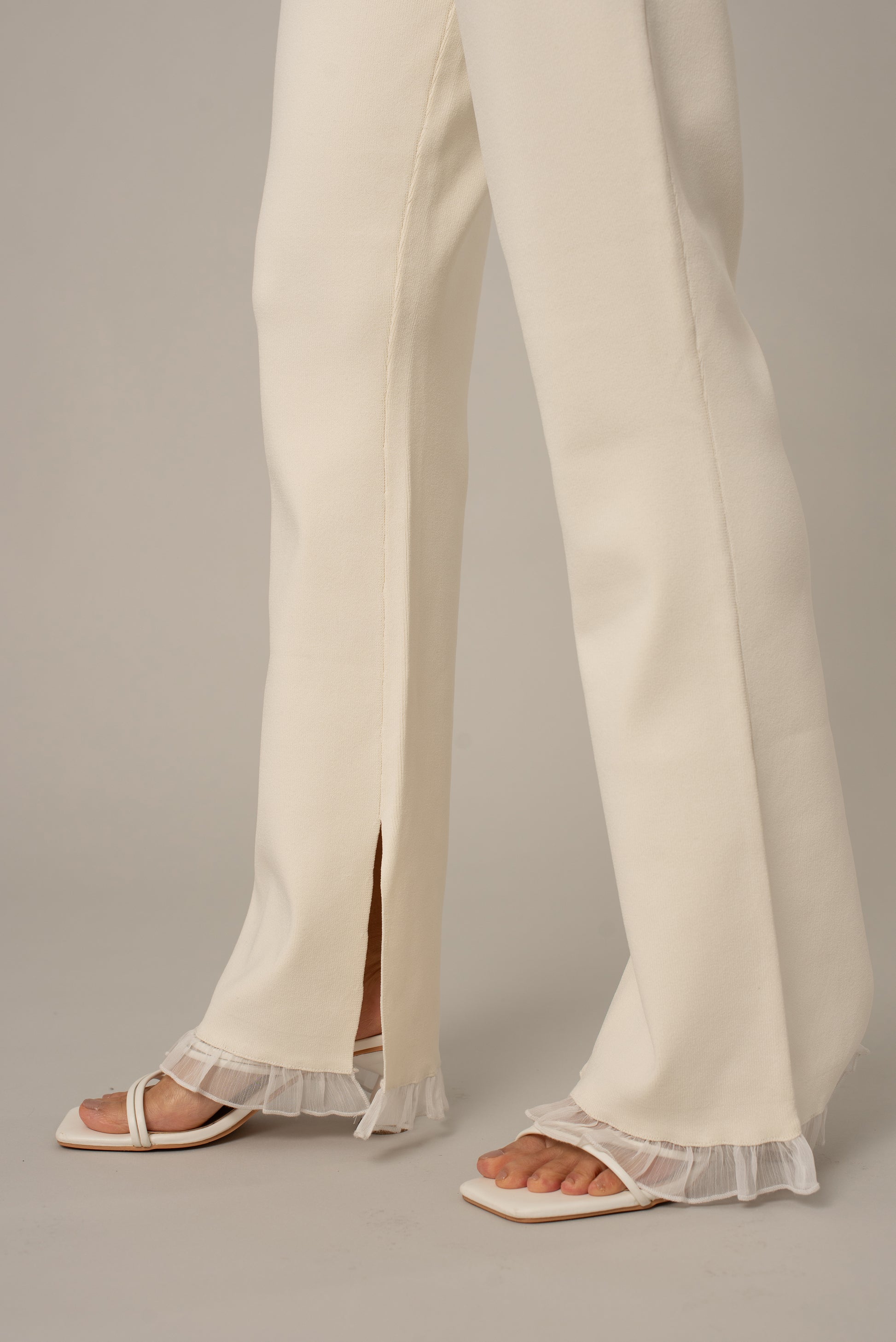 aurea white swan pants, detail, clothes for athletic women